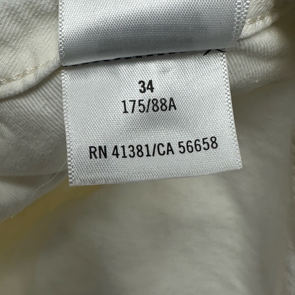 Polo Ralph Lauren White Fernwood Twill Shorts Mens Sz 34 Carpenter Raw Hem V7 - Picture 6 of 7